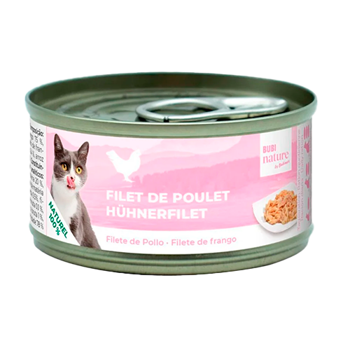 Bubi Nature, CAT filetes de pollo, 70g